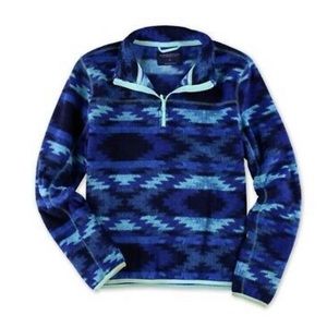 Aeropostale Women's Aztec 1/4 Zip Fleece